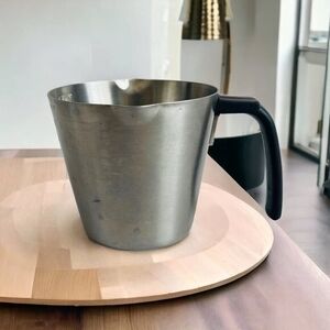 Stainless Steel Measuring Jug 2 Cup Barista Milk Pitcher Frothing 5.5"x4.25" VG